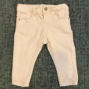 Zara Baby Girl Pink Skinny Jeans Size 6-9 Months